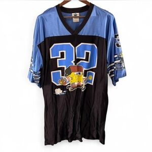 VTG Y2K Men’s SpongeBob SquarePants Universal Studios Jersey Top Size Large